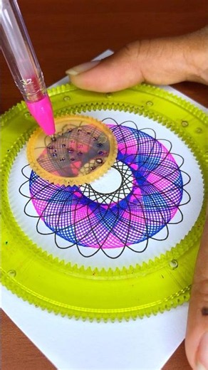 疲れた脳を癒す美しい幾何学模様と奇妙な爽快感 🌀 | Hypnotic Satisfying Spirograph Loop ASMR #shorts #癒し