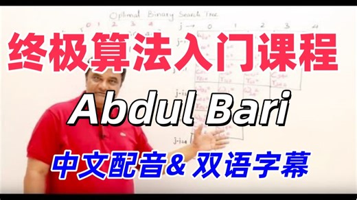 04 最优性原则-动态编程导论 | 终极算法课程 | Abdul Bari | 中文配音 | 双语字幕
