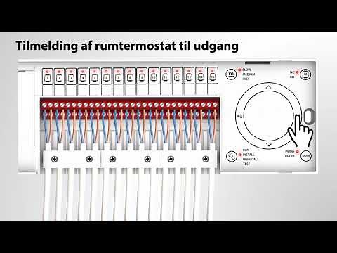 Danfoss Icon gulvvarme - Tilmelding af rumtermostat til masterregulator