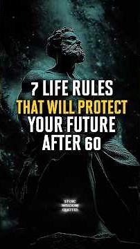 7 Life Rules That Will Protect Your Future After 60 | Stoic Wisdom