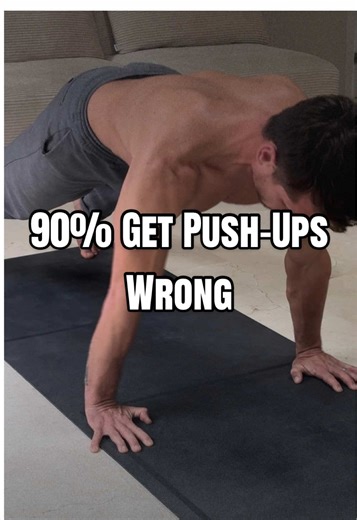 90% Get This Wrong Check Your Push-Up Position Hands under shoulders Straight body line Core engaged Most people don’t fail push-ups because of strength - they fail because of bad starting position. The right push-up position helps you: • protect your shoulders • engage chest and core properly • keep full body control • build real strength Master the perfect push-up position first. #pushups #calistenics #workouttips #homeworkout #upperbodyworkouts