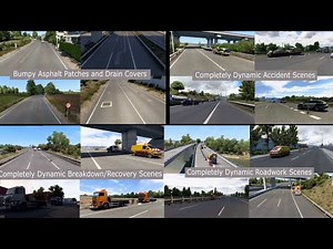 Bumpy patches on roads mod for ets2 v1.43