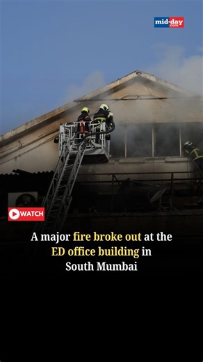 Fire Erupts at ED Office in South Mumbai; No Casualties Reported - Watch the Full Video #mumbai #fire #mumbaifirebrigade #news | MiD DAY