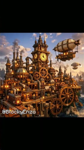 steampunk Minecraft house tutorial #minecraftbuilding #minecraft #minecrafttutorial