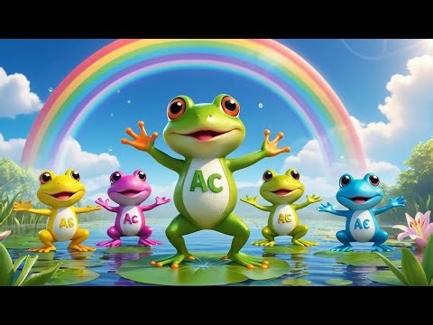 🐸 Five Little Frogs ABC Fun 🔤🎶 | Fun Alphabet & Learning Song for Toddlers