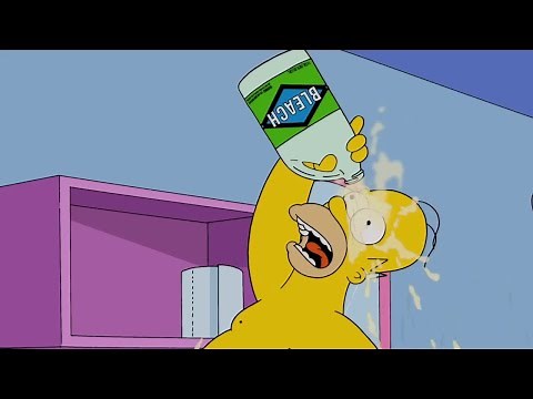 Homer vê a irmã da Marge no chuveiro | Os Simpsons Português BR