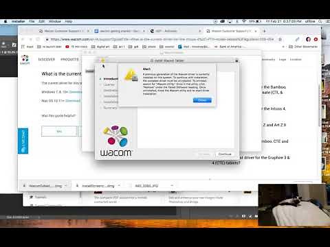 How to download the drivers for the wacom bamboo tablet.