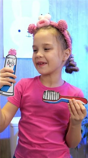 🐷 No More Toothpaste Mess! Cute Pig Hack for Kids 🪥 #shorts #hygiene