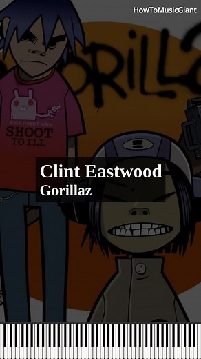 Gorillaz Clint Eastwood Piano Tutorial and Cover