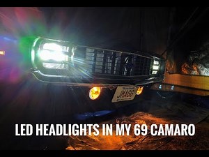 Installing LED Headlights in My 1969 Camaro (JW Speaker 8700 Evolution J2)