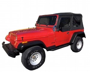 Jeep Wrangler Premium Replacement Soft Top with Tinted Windows; Black Diamond (87-95 Jeep Wrangler YJ) - Free Shipping