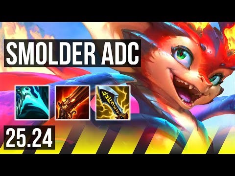 SMOLDER & Bard vs ASHE & Braum (ADC) | 94K damage, Press The Attack | KR Master | 25.24