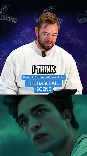 Kellan Lutz Reacts to the Twilight Baseball Scene
