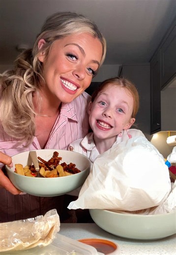Enjoying a Delicious Chinese Takeaway Dinner