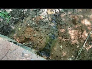 Fixing the overflow leak on the pond