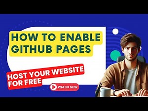 How to Enable GitHub Pages | Host Your Website for FREE on GitHub Pages 🚀