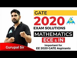 GATE 2020 Solutions | Engineering Mathematics | ECE & IN | Live Session
