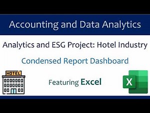ESG Condensed report project: Excel dashboard tutorial