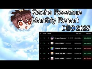 December Gacha Revenue 2025 | Last Month Before 2026