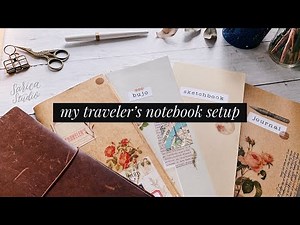my traveler's notebook setup · bullet journal, sketchbook & journal