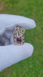 Tiny, shiny, and ready to wear! I'll have this Ruby pendant up soon!! | Lone Stone Designs