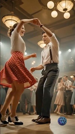 Swing Dance Hall 💃 A 1940s Lindy Hop #shorts #vintage #dance #shortvideo #swingdance