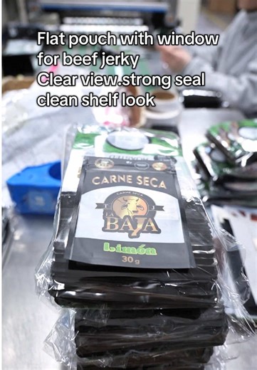Flat Pouch Snack Packaging Solutions for Beef Jerky