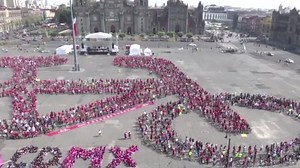Watch | Giant human bicycle formation ahead of International Bicycle Day