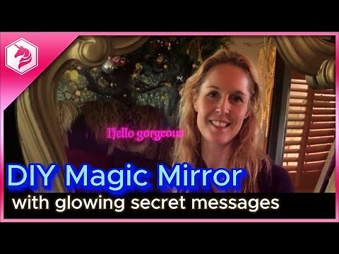 DIY Magic Mirror with Glowing Secret Messages #adafruit #wled