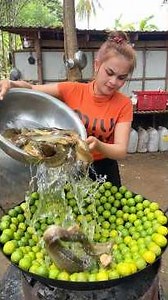 Cooking yummy wash fish with lemon deep fried recipe