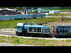 FCCX 419 ALCo S1 smoking from the engine and sanding the rails with watering can Upper Sandusky Ohio