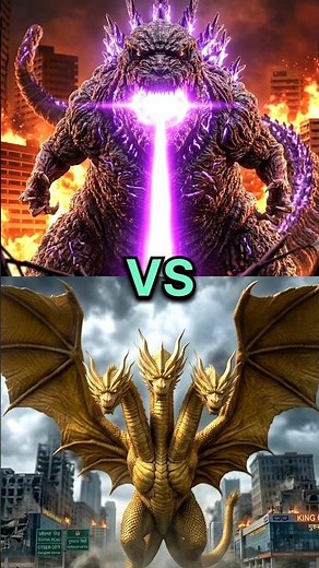 Shin Godzilla vs King Ghidorah Kaun Jeetega? 🔥 #shorts #viral #godzilla #kingkong