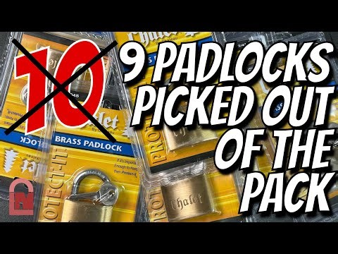 10 ish Chalet Padlocks Picked out of the Pack!