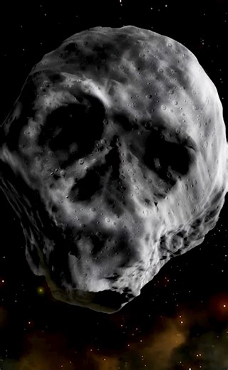 Skull Asteroid in Space 😲
