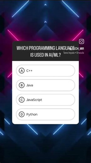 Which language is used for AI/ML?