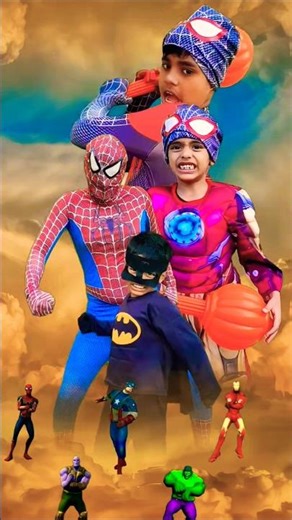 Angry Spider-Man | Batman and Spider-Man Fighting With Avengers #spiderman #marvel #spiderverse