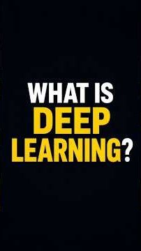 Learn All About Deep Learning in this Video ? | Machine Learning Concepts #shorts #computerscience