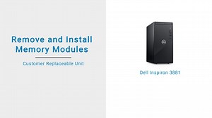 How to replace the memory modules on Inspiron 3880/3881