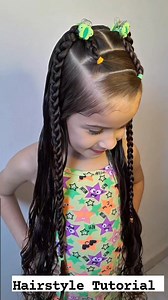1.3M views · 13K reactions | Two Hairstyles girl kid #hair #braidstyles #hairstyle #video #tutorial | Baniel Roselle | Facebook