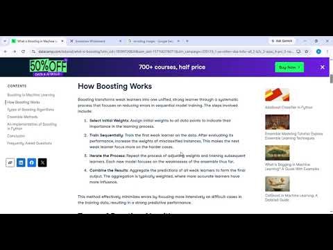 What is Boosting in Machine Learning !!