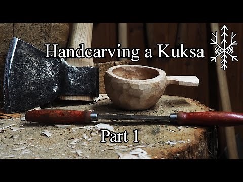Handcarving a Kuksa - Part One - Handtools only