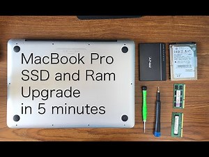 2011 MacBook Pro SSD and RAM upgrade in 5 minutes