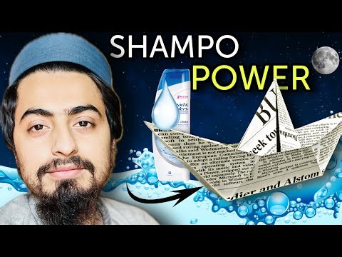 “Shampoo-Powered Paper Boat Experiment 🚤✨”