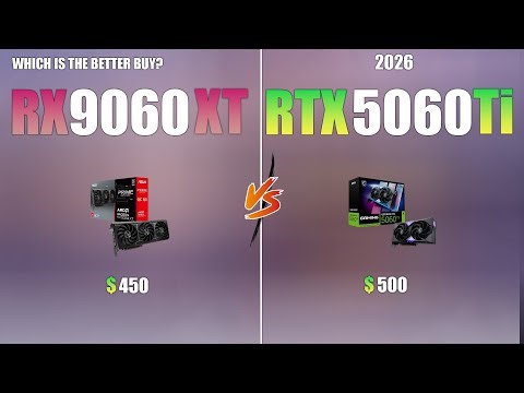 RTX 5060 TI 16GB VS RX 9060 XT 16GB : Tested With 2026 Drivers