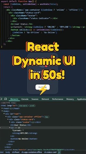 Stop building static apps! 🛑 (React Toggle Tutorial) #react #frontend #webdev #coding #programming