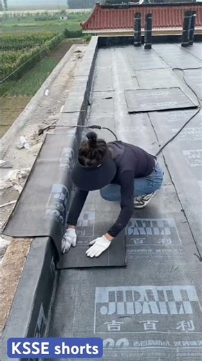 Easy Winter Roof Insulation & Waterproofing Method ❄️🏠 #RoofInsulation #Waterproofing