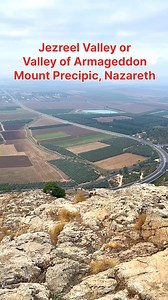 Mount of Rejection, Mount Precipice Nazareth, Overviewing the Beautiful Valley of Megiddo or Valley of Armageddon | Visit Israel From Your Home