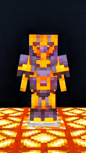 "COOKIE 🍪" Armor Trim in Minecraft! (OP Orange Combo) #minecraft #shorts #gaming #viral