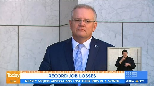 Record job losses have painted a devastating picture of the economy and the demand for help could rise even further. #9News | 9 News