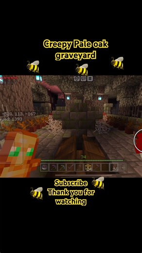 Creepy Pale oak graveyard who have escaped from the grave? Ep 1 #minecraft #shorts #gaming